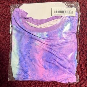 NWT Little Sleepies Purple Watercolor Two-Piece Long Pajama Set in size 7/8